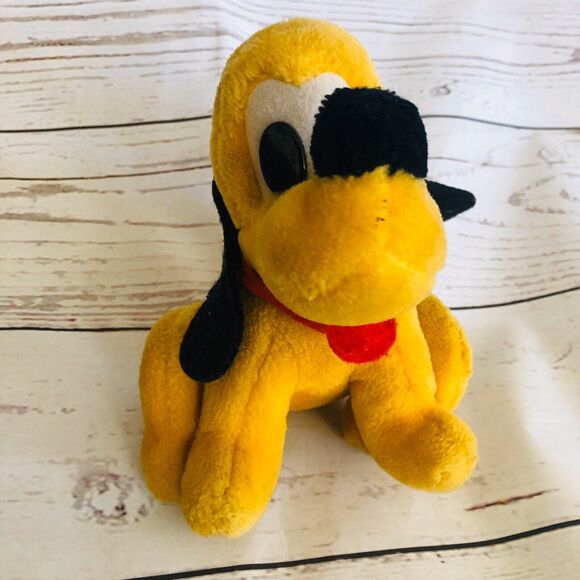 Vintage  Mickey Minnie Hippo Pluto Walt Disney Characters Plush Toy Stuffed - Picture 7 of 12